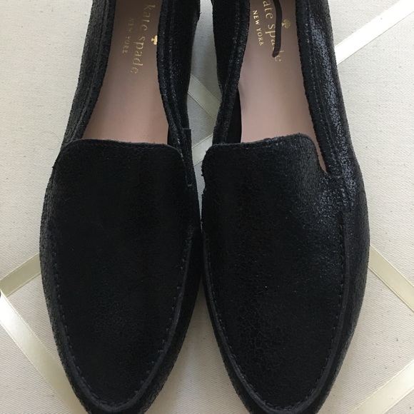 Kate Spade ‘Carima’ MISMATCH Black Leather Loafer - Picture 4 of 8